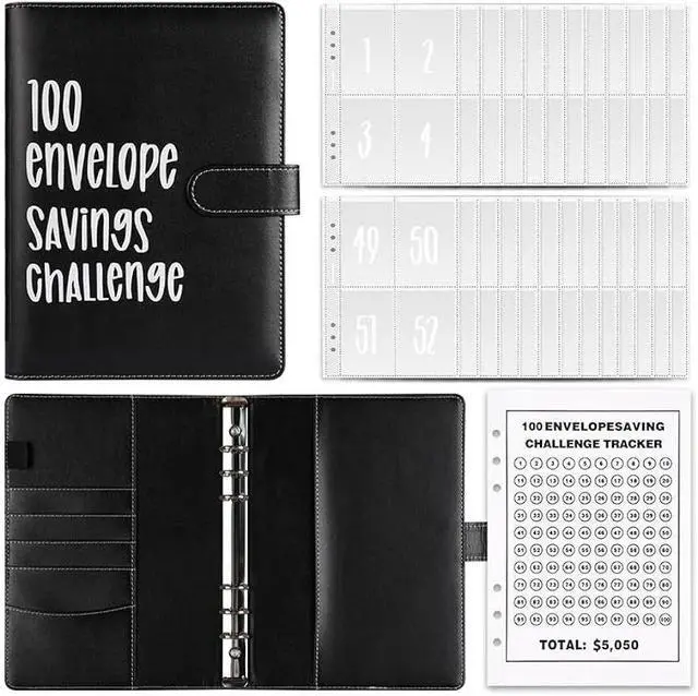 Alt view image 7 of 7 - 100 Envelope Challenge Budget Planner $5,050 Money Saving Cash Challenge Book