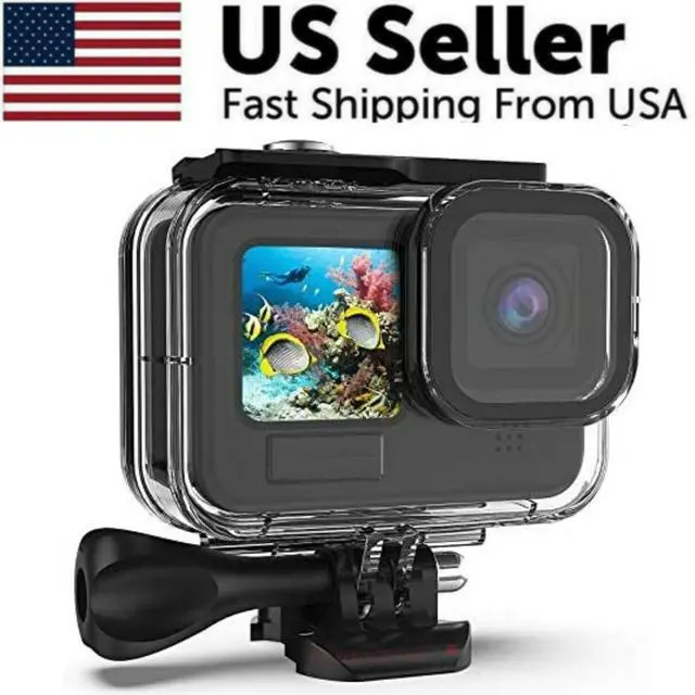 Alt view image 2 of 7 - For GoPro Hero 11 10 9 Black Underwater Waterproof Housing Case Diving Protect