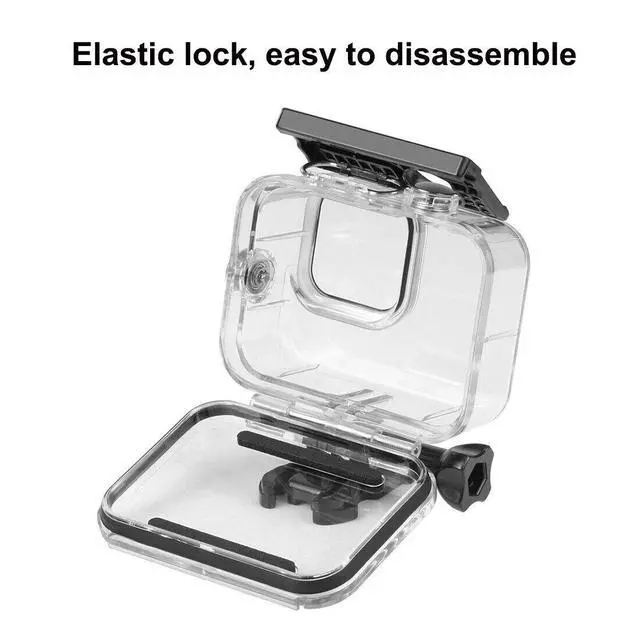 Alt view image 4 of 7 - For GoPro Hero 11 10 9 Black Underwater Waterproof Housing Case Diving Protect
