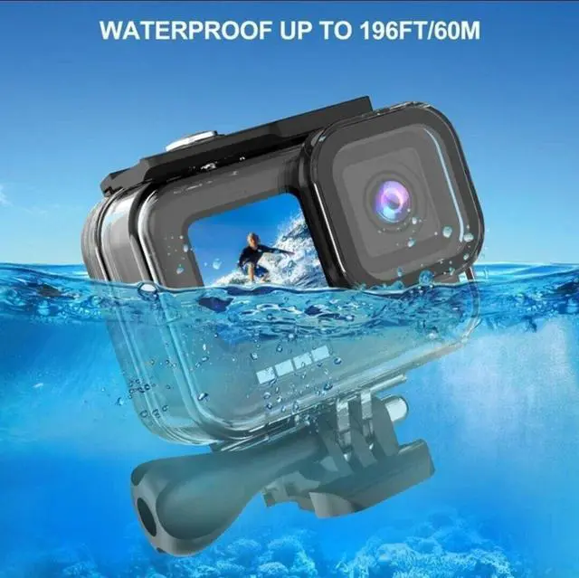 Alt view image 6 of 7 - For GoPro Hero 11 10 9 Black Underwater Waterproof Housing Case Diving Protect