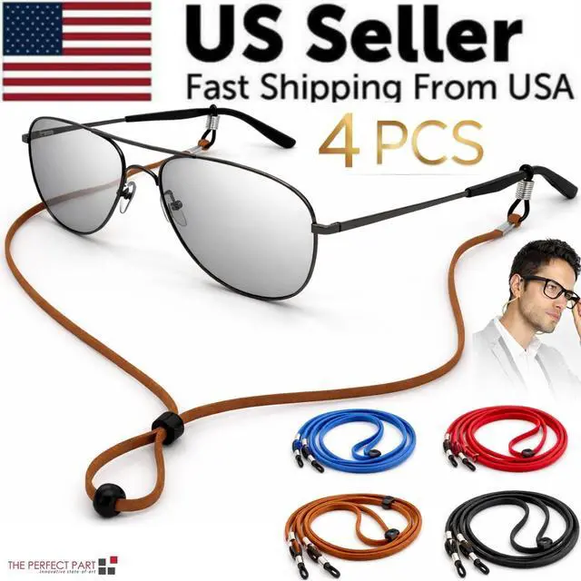 Alt view image 2 of 7 - 4X Adjustable Sunglasses Neck Cord Strap Eyeglass Glasses String Lanyard Holder