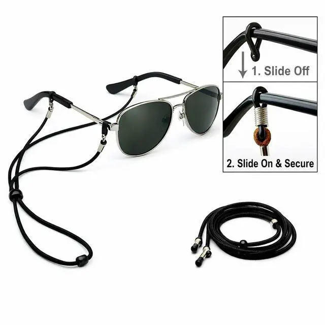 Alt view image 7 of 7 - 4X Adjustable Sunglasses Neck Cord Strap Eyeglass Glasses String Lanyard Holder