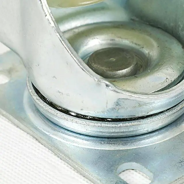 Alt view image 6 of 7 - 4 Pack 5 Inch Caster Wheels Swivel Plate Polyurethane Wheels Heavy Duty Wheels