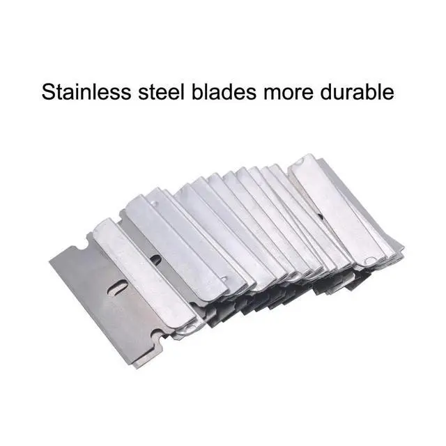 Alt view image 5 of 7 - 100 PCS Razor Blades Single Edge Extra Sharp Heat Treated Safety Knife Scrapers