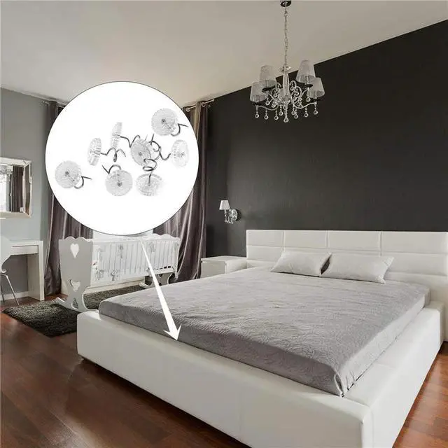 Alt view image 7 of 7 - 50 Pcs Upholstery Tacks Headliner Pins Clear Heads Twist Bed Fabric Sofa Chair