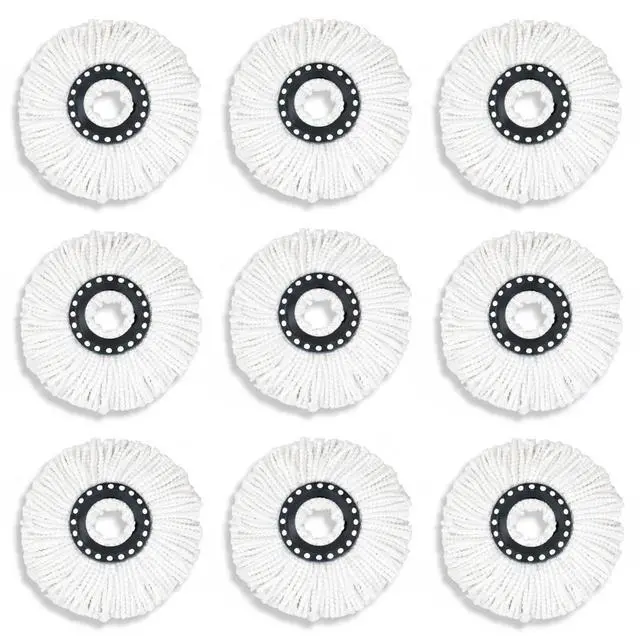 Main image of 6 Pack Replacement Microfiber Mop Head Refill 360° Spin Easy Cleaning For Mop