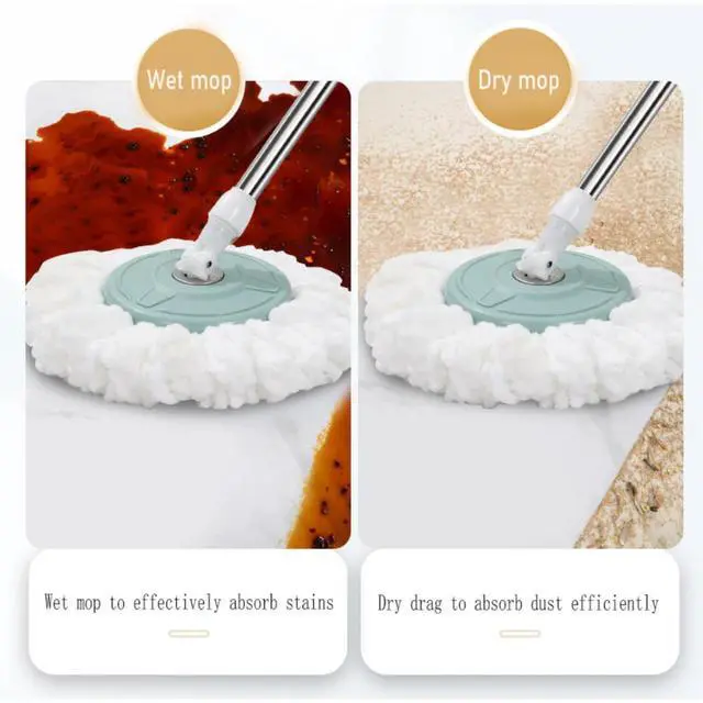 Alt view image 3 of 7 - 6 Pack Replacement Microfiber Mop Head Refill 360° Spin Easy Cleaning For Mop