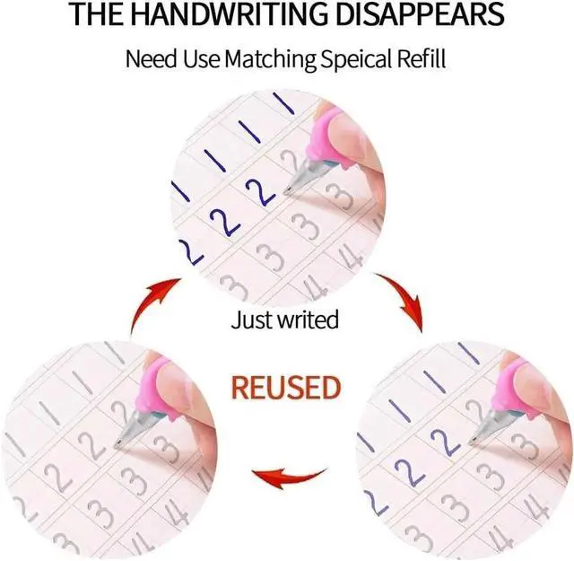 Alt view image 4 of 7 - 16Pcs Grooved Magic Practice Copybook Set Boys Girls Handwriting Book Practice