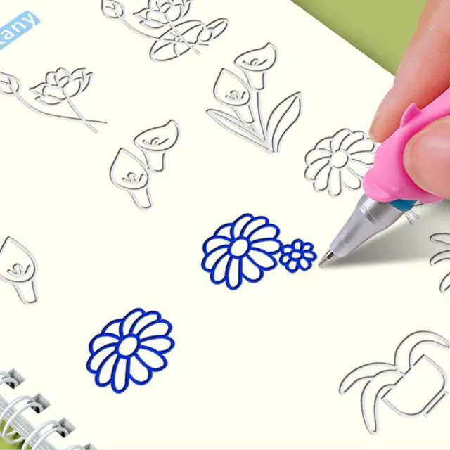 Alt view image 6 of 7 - 16Pcs Grooved Magic Practice Copybook Set Boys Girls Handwriting Book Practice