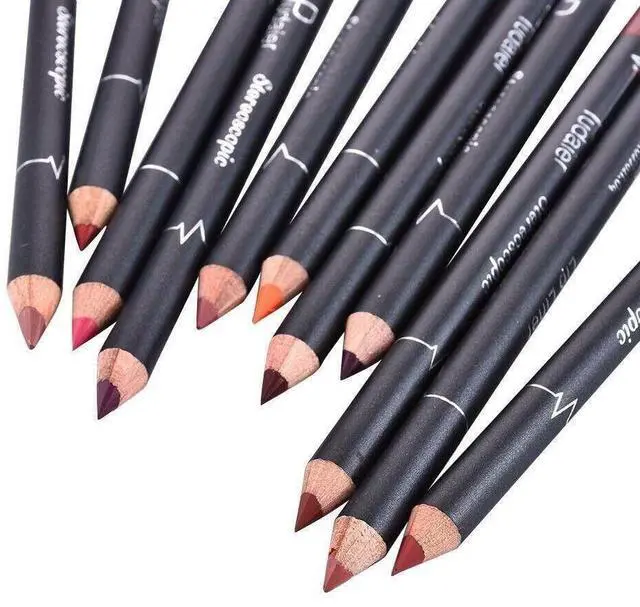 Main image of 12Pcs Women Waterproof Lipstick Long Lasting Matte Lip Liner Pencil Lip Pen Set