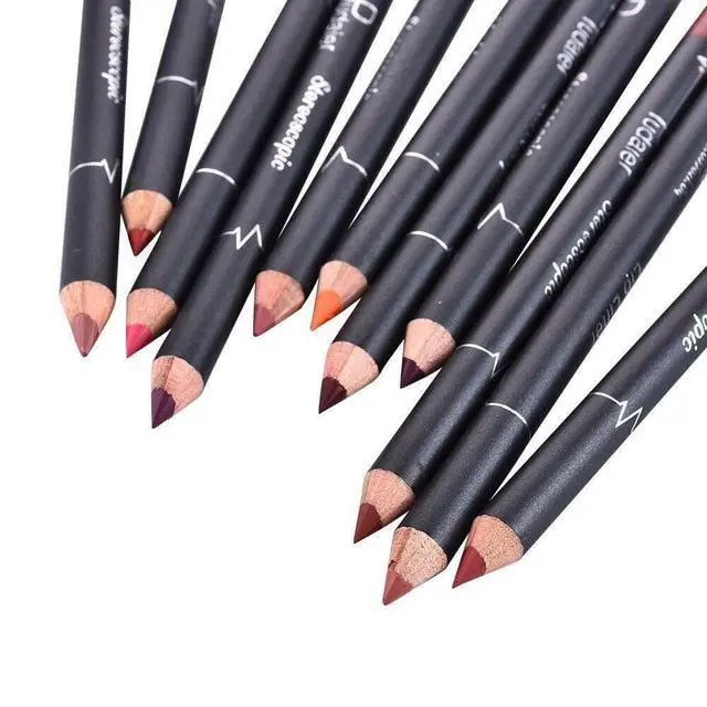 Alt view image 4 of 7 - 12Pcs Women Waterproof Lipstick Long Lasting Matte Lip Liner Pencil Lip Pen Set