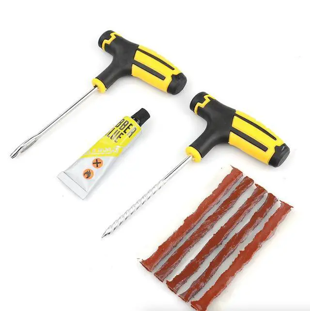Alt view image 3 of 6 - 68pc Tire Repair Kit DIY Flat Tire Repair Car Truck Motorcycle Home Plug Patch