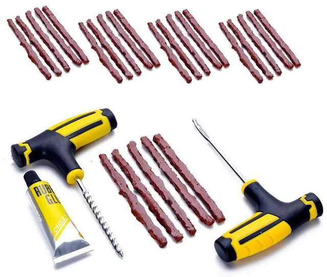 Alt view image 6 of 6 - 68pc Tire Repair Kit DIY Flat Tire Repair Car Truck Motorcycle Home Plug Patch