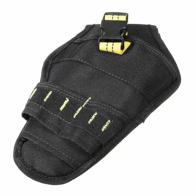 Alt view image 7 of 7 - Heavy Duty Drill Holster Tool Belt Pouch Bit Holder Hanging Waist Bag Drill Tool