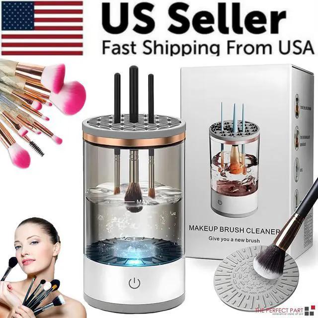 Alt view image 2 of 7 - Automatic Brush Cleaner Electric Makeup Brush Cleaning Machine Fast Clean Dryer