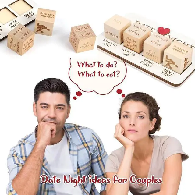 Alt view image 7 of 7 - Date Night Dice After Dark Edition Date Night Wooden Dice Game For Couples Fun