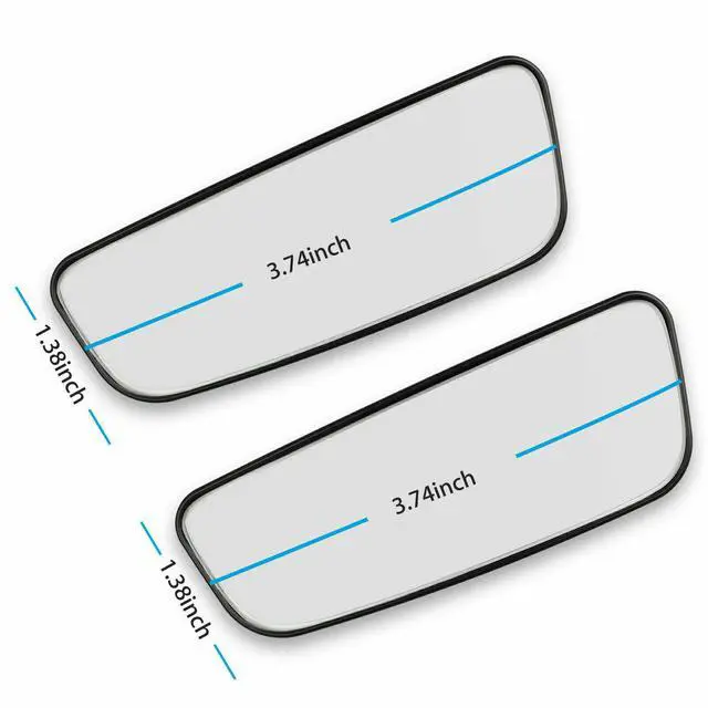 Alt view image 3 of 7 - 2x 360° Stick on Rear View Auxiliary Blind Spot Mirror Wide Angle Car Truck SUV