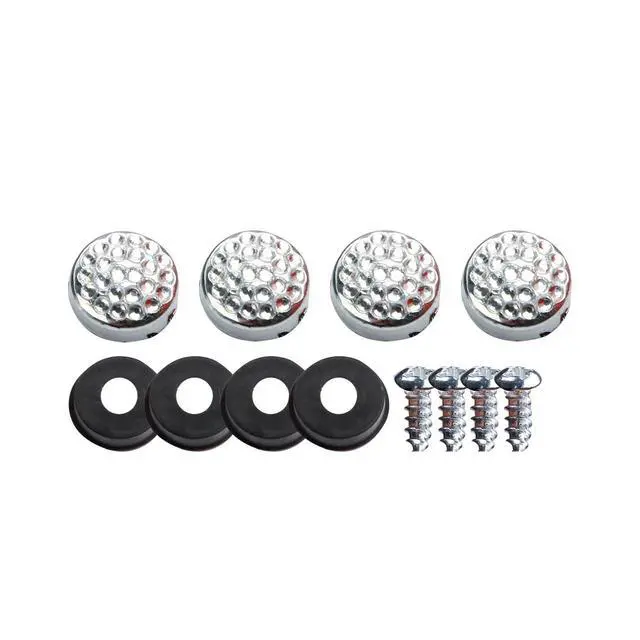 Alt view image 5 of 7 - 2PCS Bling License Plate Frame Glitter Crystal Sparkling Rhinestone Diamond Caps