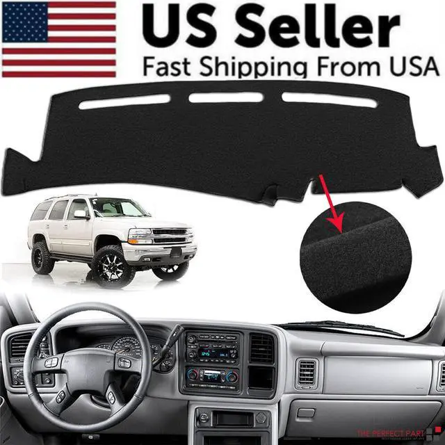 Alt view image 2 of 7 - Car Dash Cover Mat Dashboard Pad for Chevy Silverado 1500 2500 Tahoe 2001-2006
