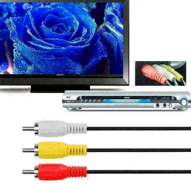 Alt view image 3 of 7 - 5FT NEW HDMI Male To 3 RCA Video Audio AV Transmitter Adapter Cable HDTV 1080