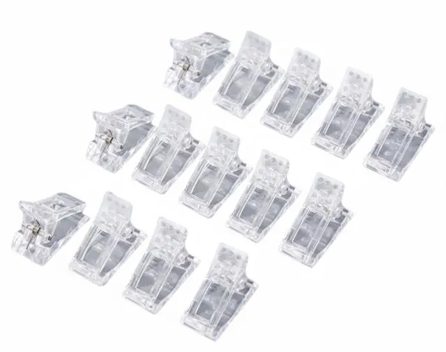Main image of 10 PCS Nail Tips Clip Quick Building Poly Builder Gel DIY Extension Clamp Clips
