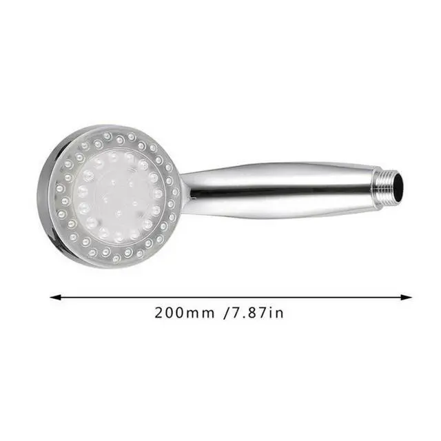 Alt view image 5 of 7 - Handheld 7 Color Changing LED Light Water Bath Home Bathroom Shower Head Glow