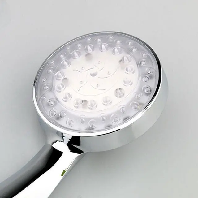 Alt view image 7 of 7 - Handheld 7 Color Changing LED Light Water Bath Home Bathroom Shower Head Glow
