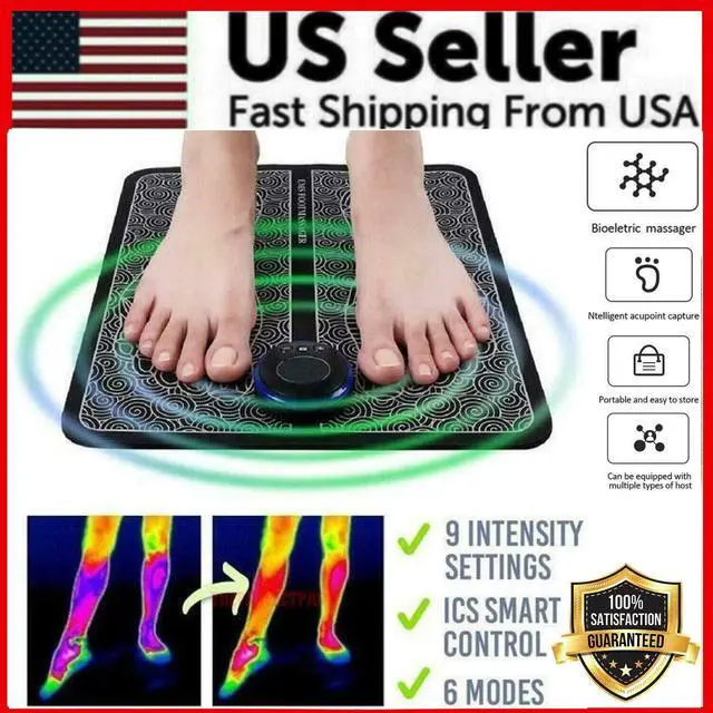 Alt view image 2 of 7 - EMS Foot Massager Leg Reshaping Electric Deep Kneading Muscle Pain Relax Machine