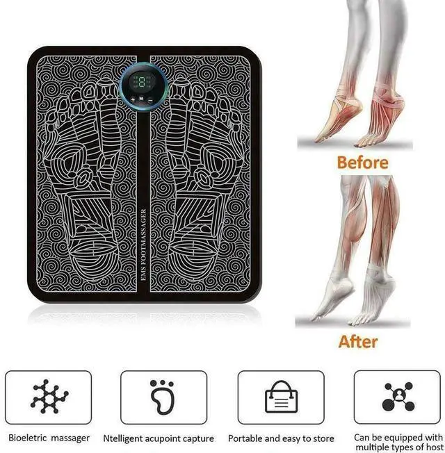 Alt view image 5 of 7 - EMS Foot Massager Leg Reshaping Electric Deep Kneading Muscle Pain Relax Machine