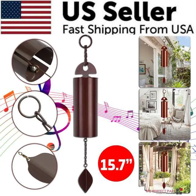 Alt view image 2 of 7 - Large Deep Resonance Serenity Metal Bell Heroic Wind Chimes Outdoor Garden Decor
