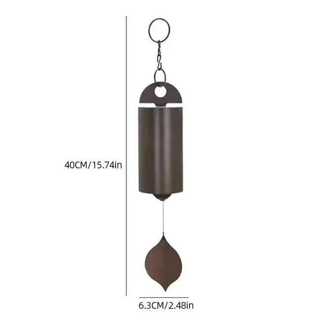Alt view image 4 of 7 - Large Deep Resonance Serenity Metal Bell Heroic Wind Chimes Outdoor Garden Decor
