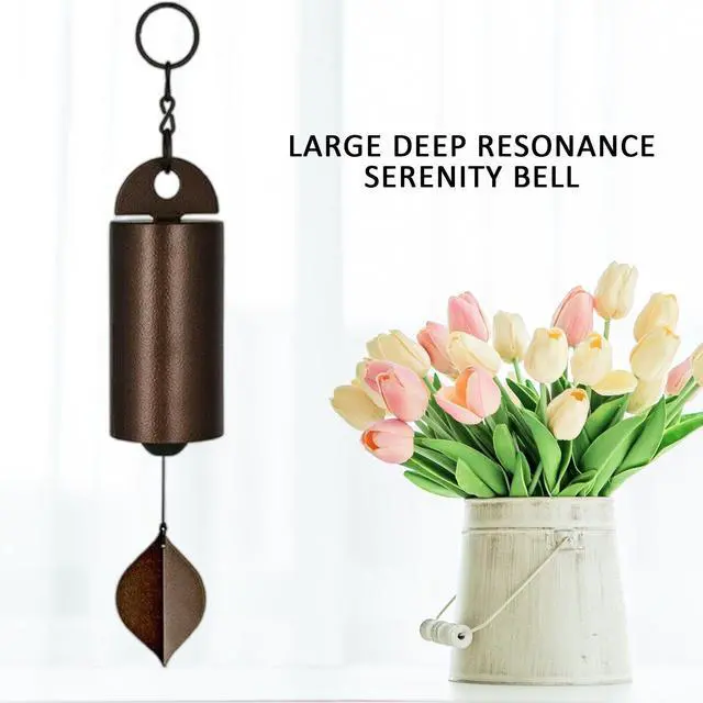 Alt view image 3 of 7 - Large Deep Resonance Serenity Metal Bell Heroic Wind Chimes Outdoor Garden Decor