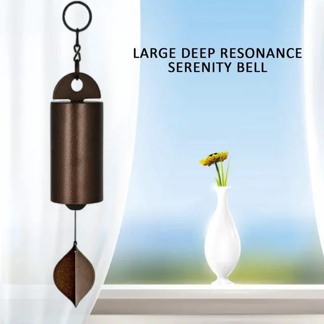 Alt view image 6 of 7 - Large Deep Resonance Serenity Metal Bell Heroic Wind Chimes Outdoor Garden Decor