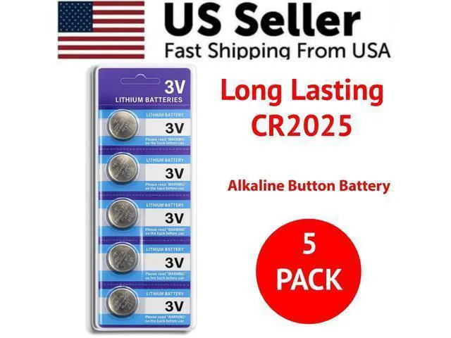 Alt view image 7 of 7 - 5 x Fresh CR 2025 CR2025 ECR2025 BR2025 LITHIUM COIN CELL Battery Exp 2029 NEW