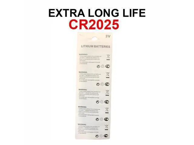 Alt view image 6 of 7 - 5 x Fresh CR 2025 CR2025 ECR2025 BR2025 LITHIUM COIN CELL Battery Exp 2029 NEW
