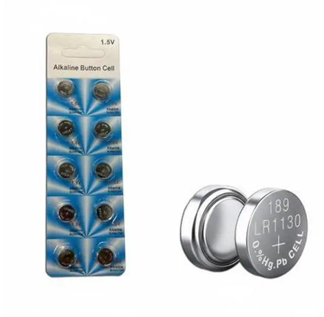 Alt view image 2 of 7 - 10 PCS LR1130 AG10 389 Alkaline Battery 1.5V Button Cell for Watch Calculator US