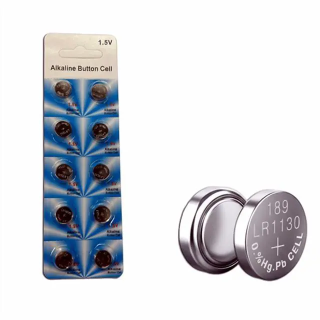 Main image of 10 PCS LR1130 AG10 389 Alkaline Battery 1.5V Button Cell for Watch Calculator US