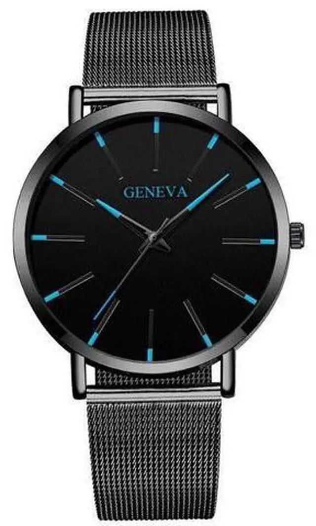 Alt view image 2 of 7 - Waterproof Men's Watch Stainless Steel Quartz Luminous Classic Watches Business