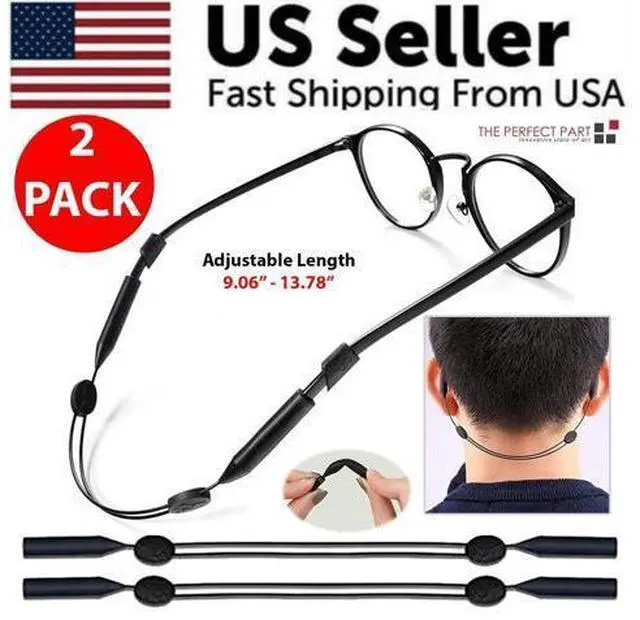 Alt view image 3 of 7 - 2x Glasses Strap Neck Cord Sports Eyeglasses Band Sunglasses Rope String Holder