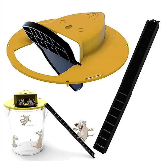 Main image of Mouse Rat Trap Flip & Slide Mouse Trap Bucket Catcher Mousetrap Slide Bucket Lid