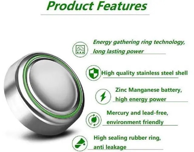 Alt view image 4 of 7 - 10 PCS LR1130 AG10 389 Alkaline Battery 1.5V Button Cell for Watch Calculator US
