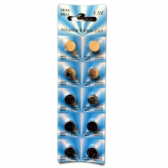 Main image of LR44 10 PACK LR44 AG13 A76 L1154 357 303 LED Button 1.5V Cell Alkaline Battery