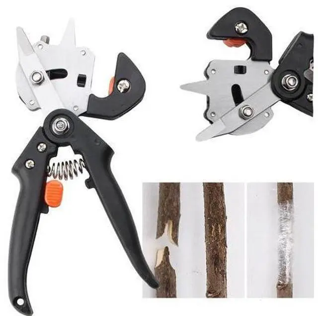 Alt view image 6 of 7 - Garden Tree Grafting Knife Pruning Pruner Shears Snip Scissors Cutting Tool Kit
