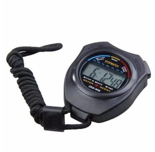 Alt view image 7 of 7 - 2PCS SET Digital Stopwatch Sports Counter Chronograph Date Timer Odometer Watch