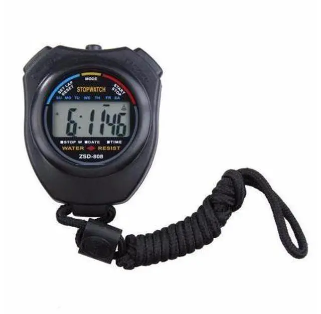 Alt view image 6 of 7 - 2PCS SET Digital Stopwatch Sports Counter Chronograph Date Timer Odometer Watch