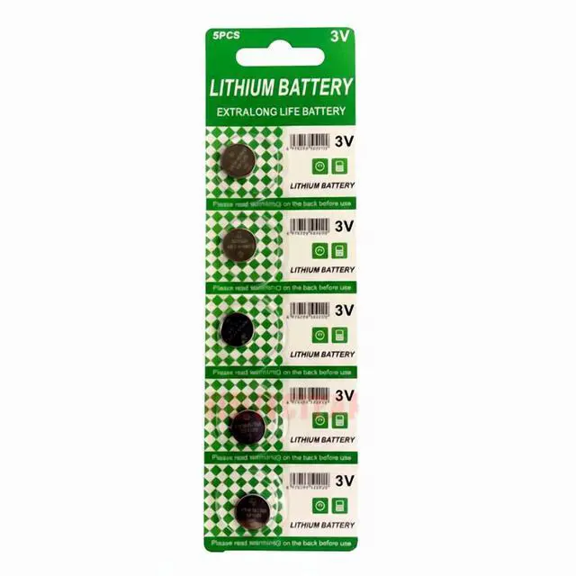 Main image of 5 PACK Super Fresh Long CR2450 ECR 2450 3v LITHIUM Coin Cell Battery Exp. 2029