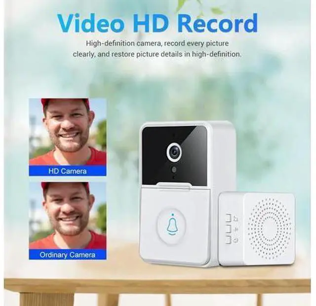 Alt view image 7 of 7 - Wireless Security Smart WiFi Doorbell Intercom Video Camera Door Ring Bell Chime