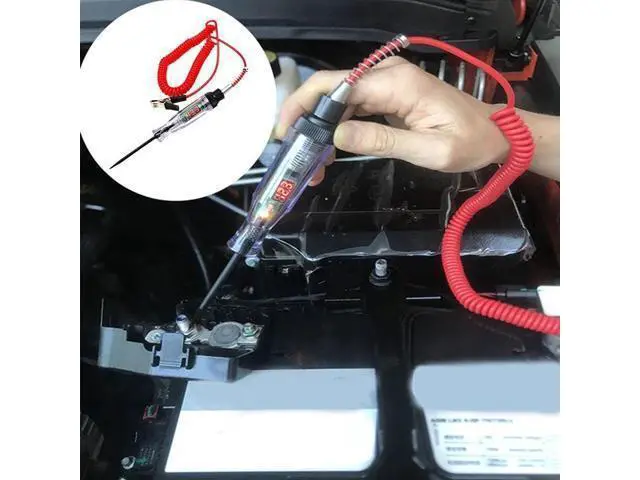 Alt view image 7 of 7 - Digital Electric Voltage Circuit Tester Automotive Test Light Car Truck 6-24V US