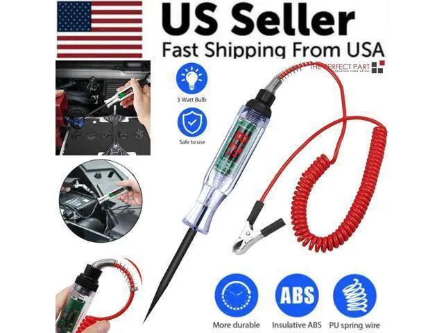 Alt view image 3 of 7 - Digital Electric Voltage Circuit Tester Automotive Test Light Car Truck 6-24V US