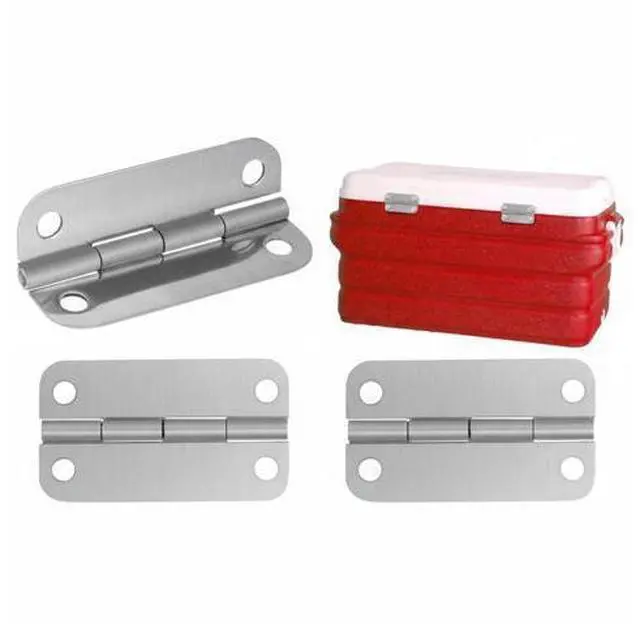 Alt view image 2 of 7 - 3PCS Stainless Steel Cooler Hinges & Screws Replacements For Igloo Cooler Parts